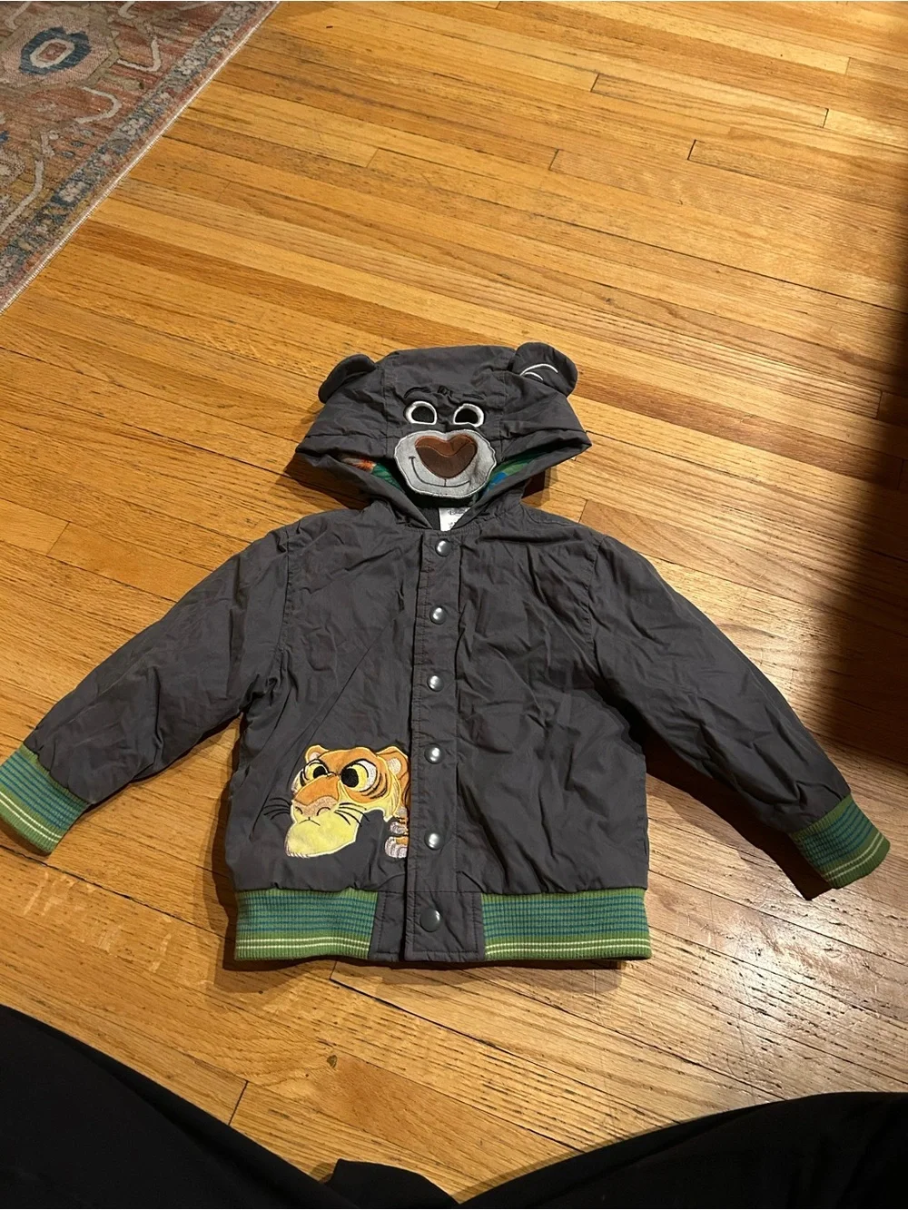 Disney the jungle book Hooded Kids Jacket with tiger Patch